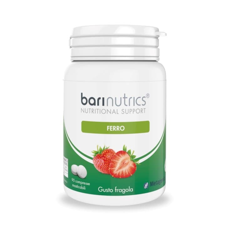 Barinutrics Hierro Fresa – 90 comprimidos masticables