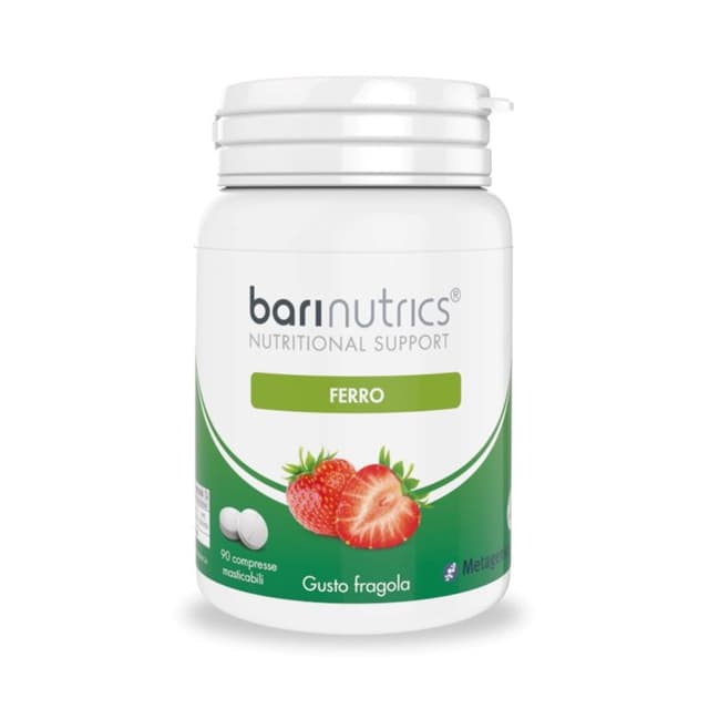 Barinutrics Hierro Fresa – 90 comprimidos masticables