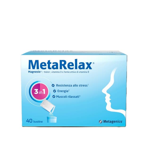 Magnesio + Complejo de vitamina B – 40 sobres | Metarelax
