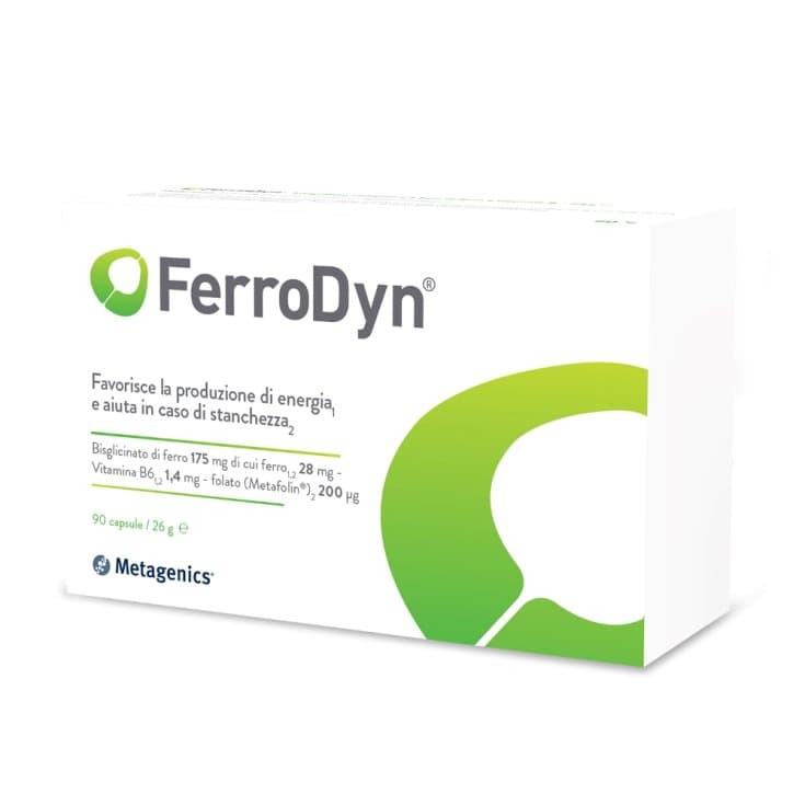 Hierro + Vitamina B6 + Folato – 90 cápsulas | Ferrodyn HI