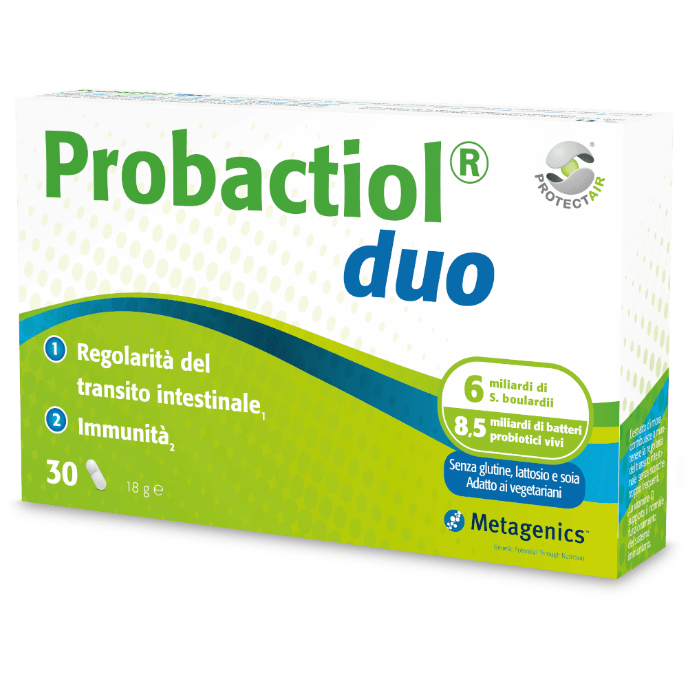 Probióticos con bacterias del ácido láctico – 30 cápsulas | Probactiol Duo New
