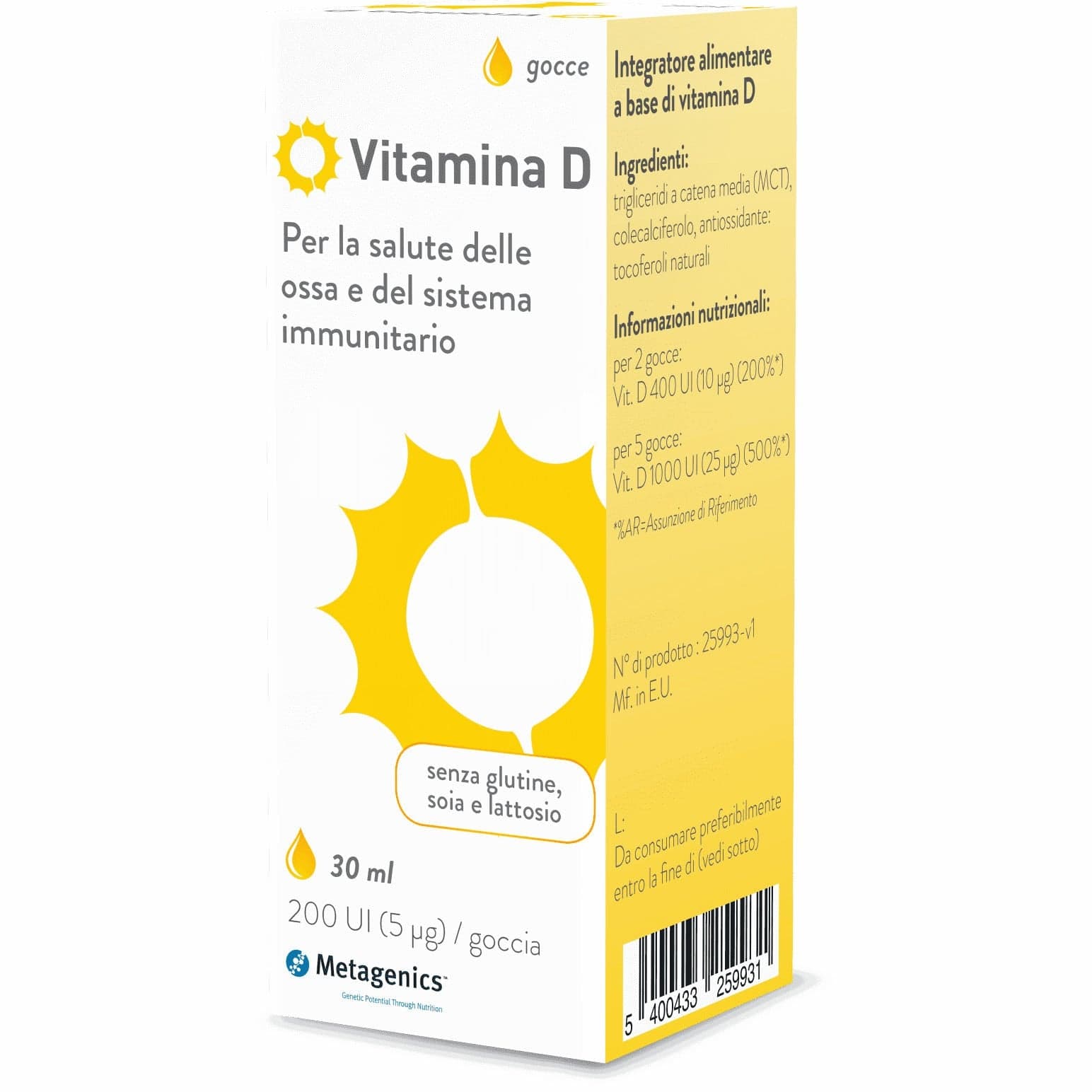 Vitamina D líquida – 30 ml | Metagenics