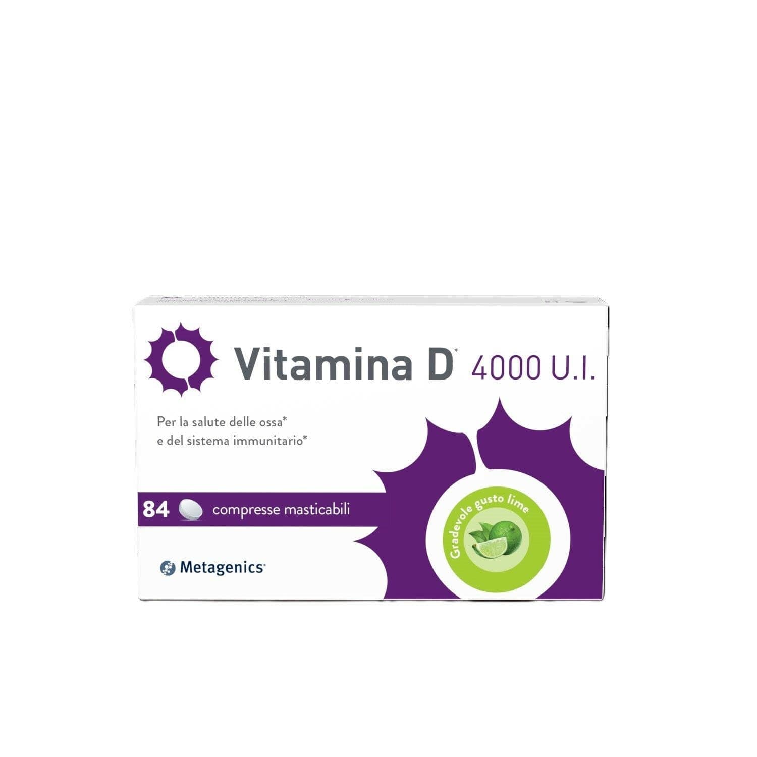Vitamin D 4000 UI – 84 comprimidos masticables | Metagenics