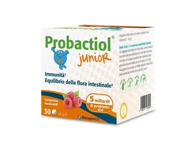 Probióticos con bacterias del ácido láctico – 30 comprimidos | Probactiol Junior New