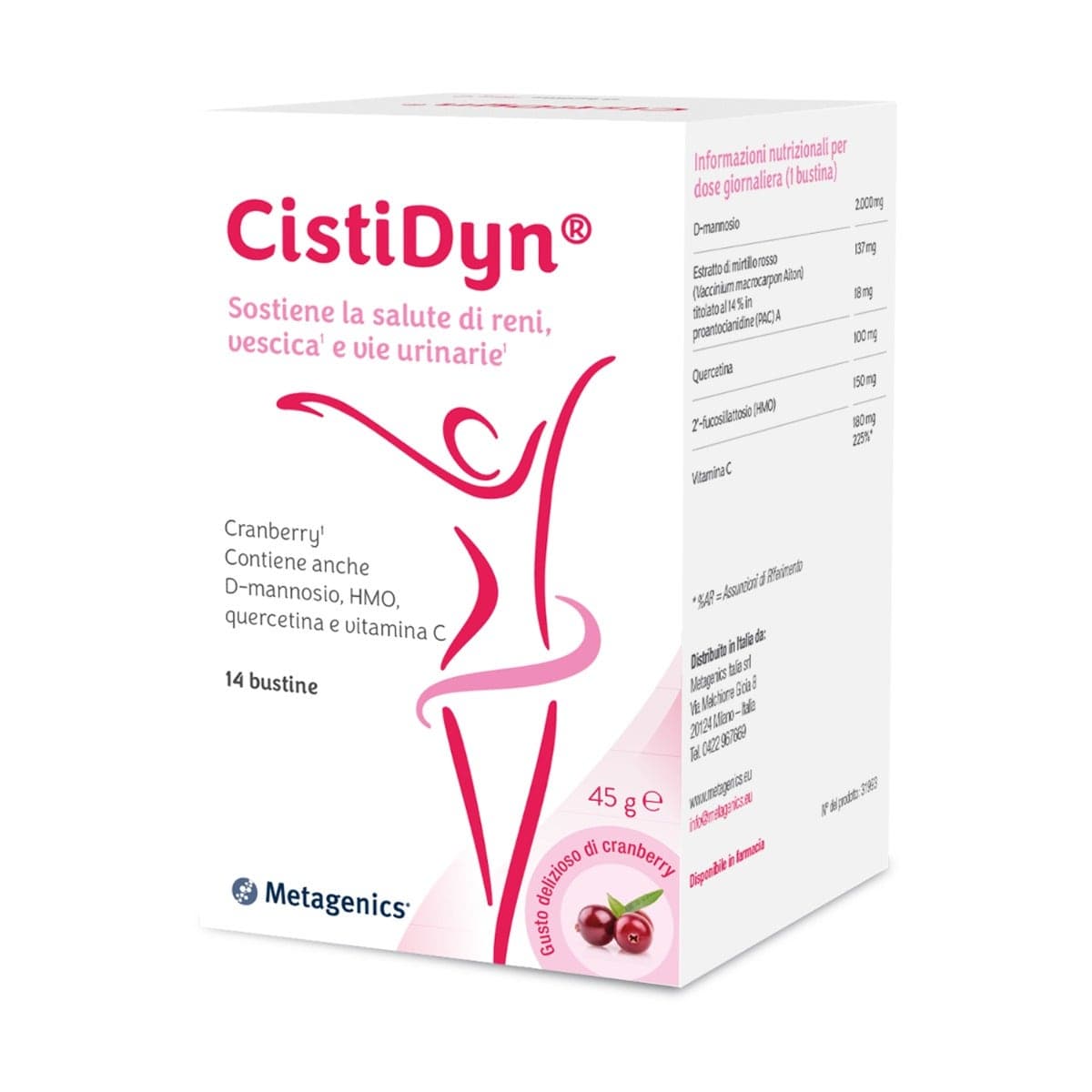Cistidyn ITA – D-Manosa + Arándano Rojo – 14 sobres