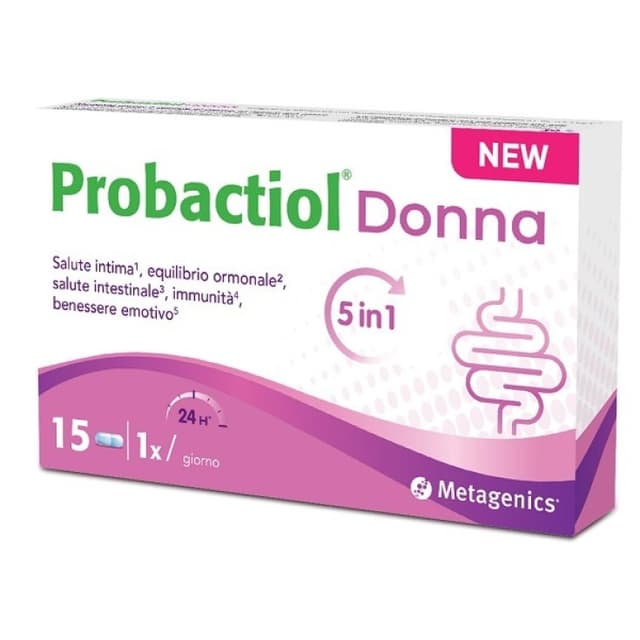 Probióticos con bacterias lácticas + vitaminas B2, B6 y D – 15 cápsulas para mujer | Proba