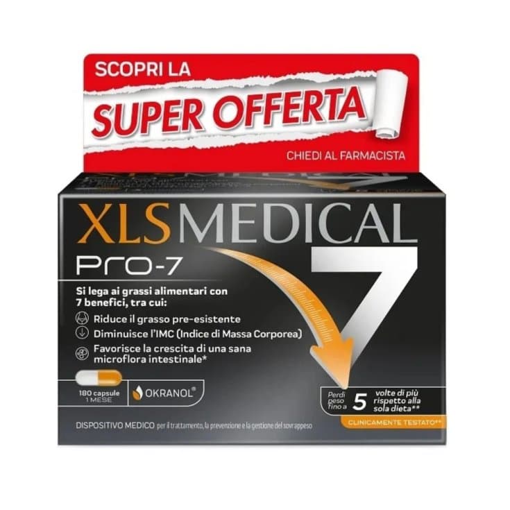 XLS Medical Pro 7 – 180 cápsulas (pack de viaje)