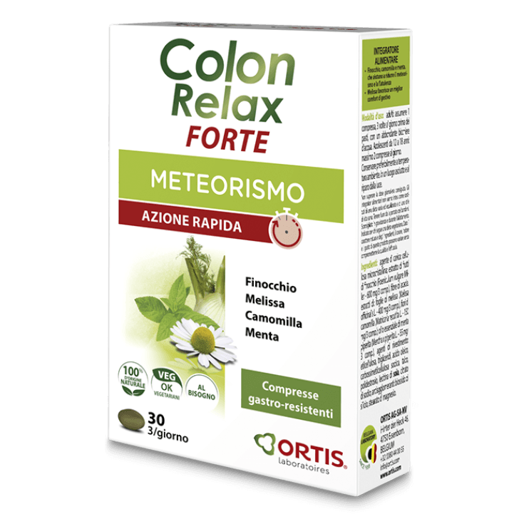Hinojo 600 mg + Melisa – 30 comprimidos | Colon Relax Forte