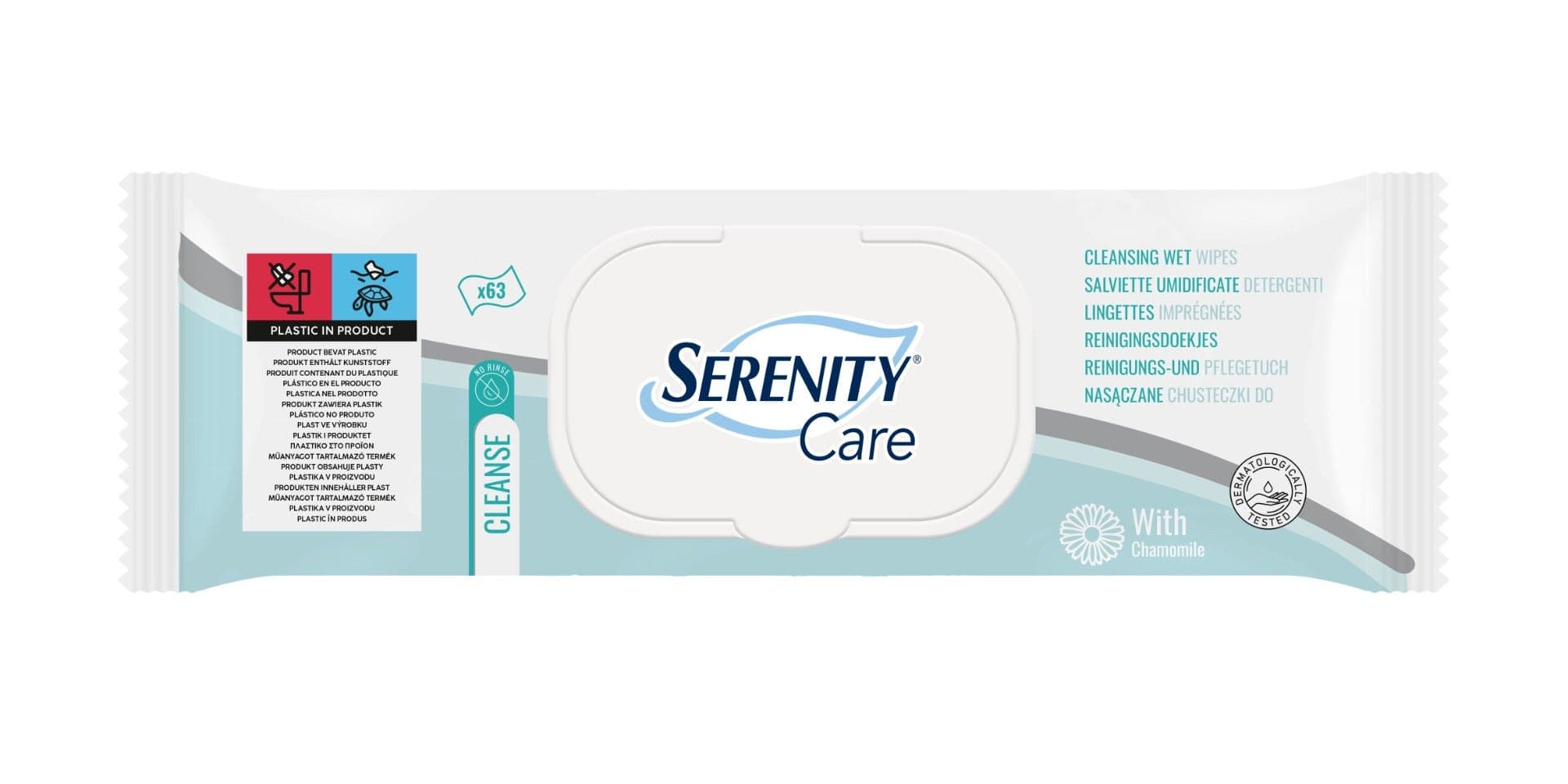 Serenity Toallitas Limpiadoras Íntimas – 63 unidades