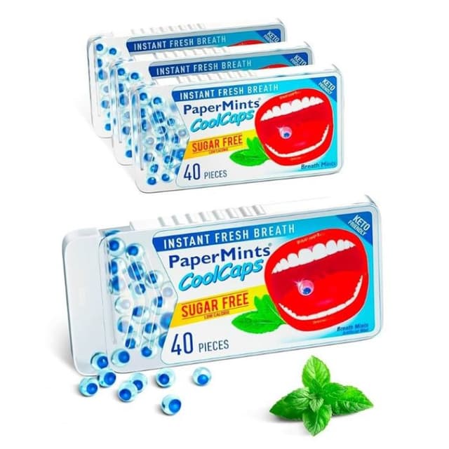 Cool Caps Sugar Free – 40 caramelos sin azúcar