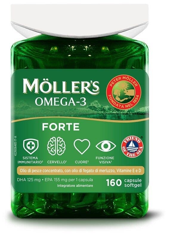 Möller's Omega-3 670 mg Forte – 160 cápsulas