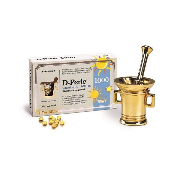 Vitamina D3 – 120 perlas | D-Perle 1000