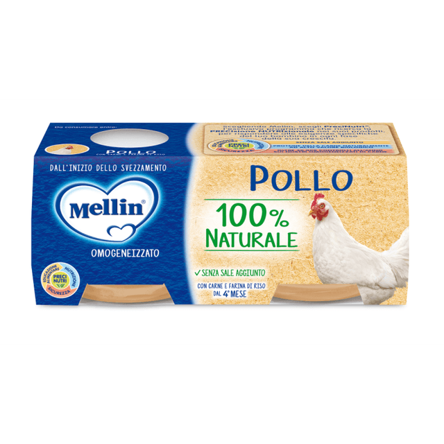 Mellin Omo Pollo – 2 x 80 g Papilla para Bebé