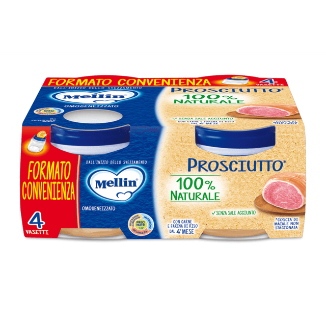 Mellin Omo Jamón – 4 x 80 g Papilla infantil