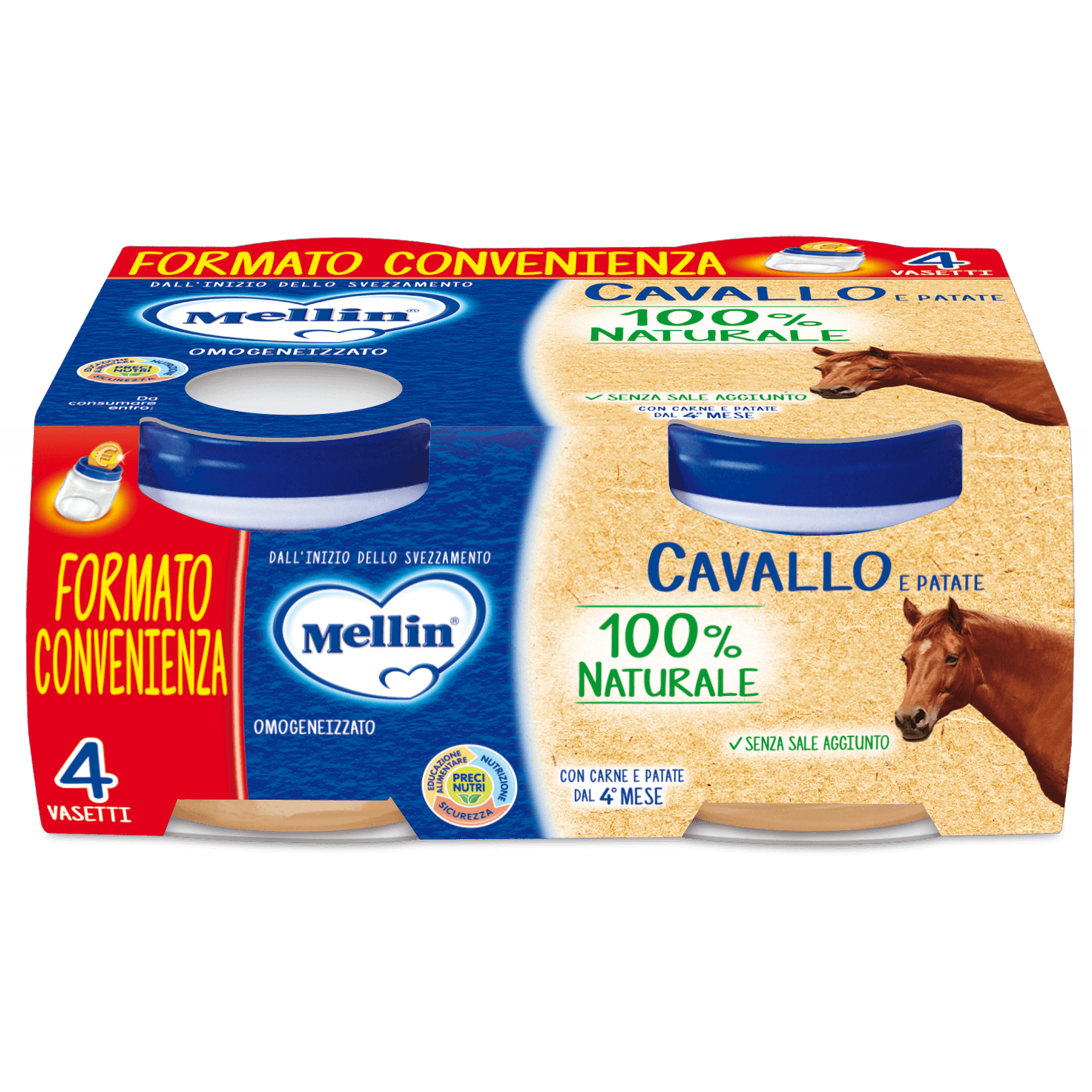 Mellin Homogeneizado de Caballo – 4×80 g