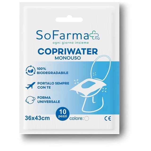 Fundas desechables para tapa de WC So.Farma.Morra – 10 unidades