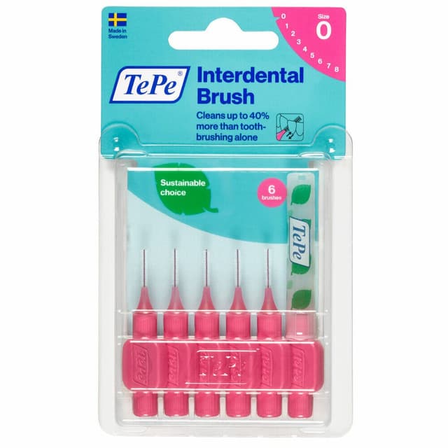 TePe Cepillos Interdentales Rosa 0,40 mm – 6 unidades