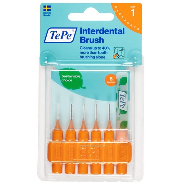 TePe Cepillos Interdentales Aran 0,45 mm – pack de 6 unidades