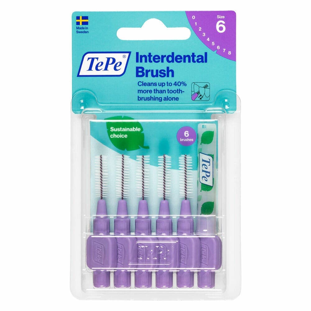 TePe Cepillos Interdentales Morado 1,1 mm – 6 unidades