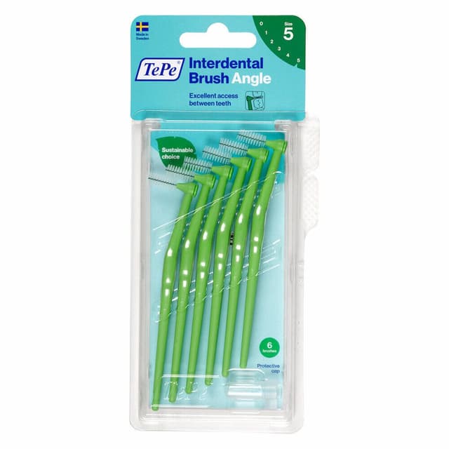 TePe Angle Cepillo Interdental Verde 0,8 mm – pack de 6 unidades