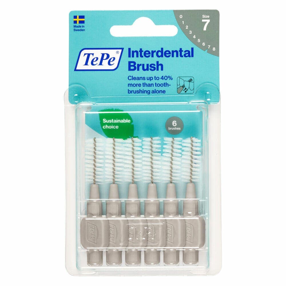 TePe Cepillos Interdentales Gris 1,3 mm – 6 unidades