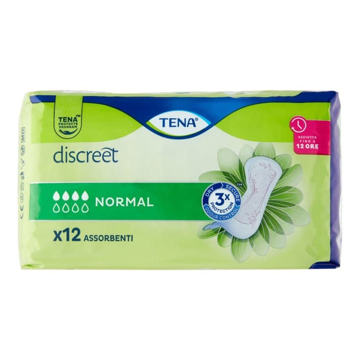 Tena Lady Discreet Normal – Protectores para incontinencia, 12 unidades