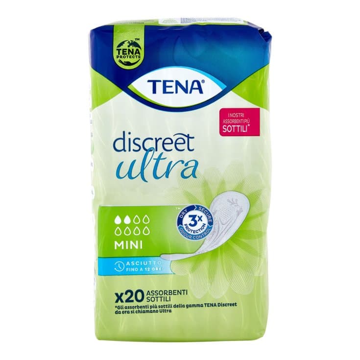 Tena Lady Discreet Mini – Protectores para incontinencia femenina ligera