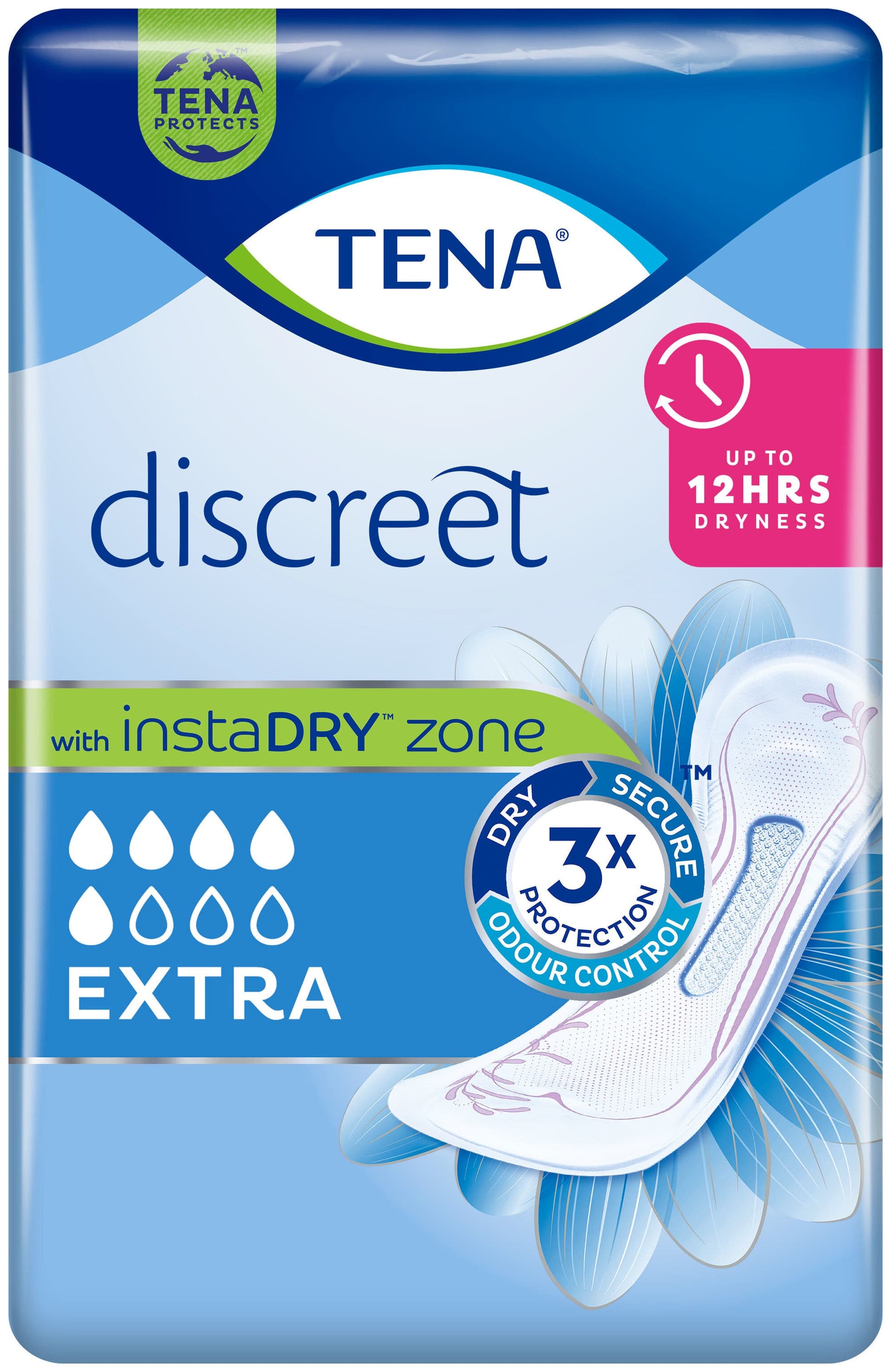 TENA Discreet Extra – Protectores absorbentes, 10 unidades