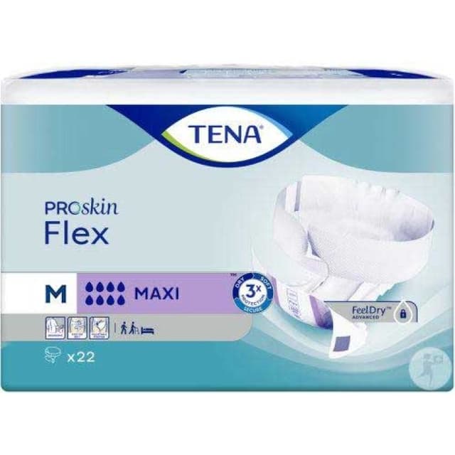 TENA Flex Maxi – Pañales de braguita talla M, 22 unidades