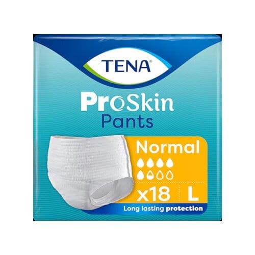 TENA Pants Pañales Normal – Talla L, 18 unidades