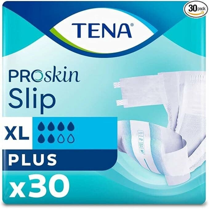 TENA Slip Plus – Talla XL, 30 unidades