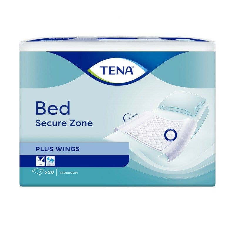 TENA Bed Plus Wings – Protectores de cama 80x180 cm