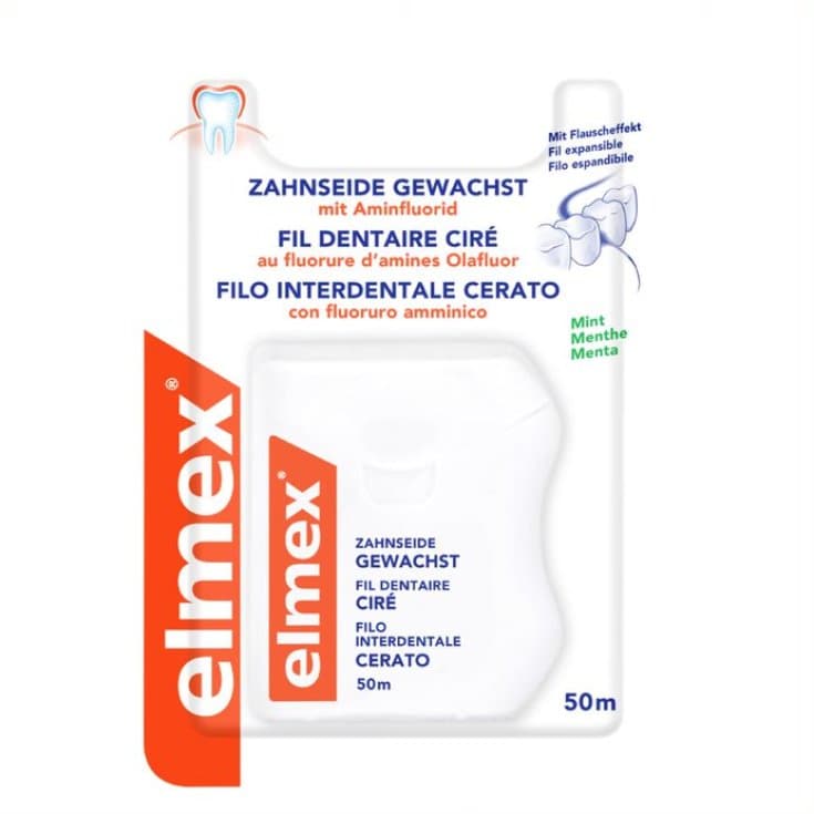 elmex Hilo dental encerado – para la limpieza interdental