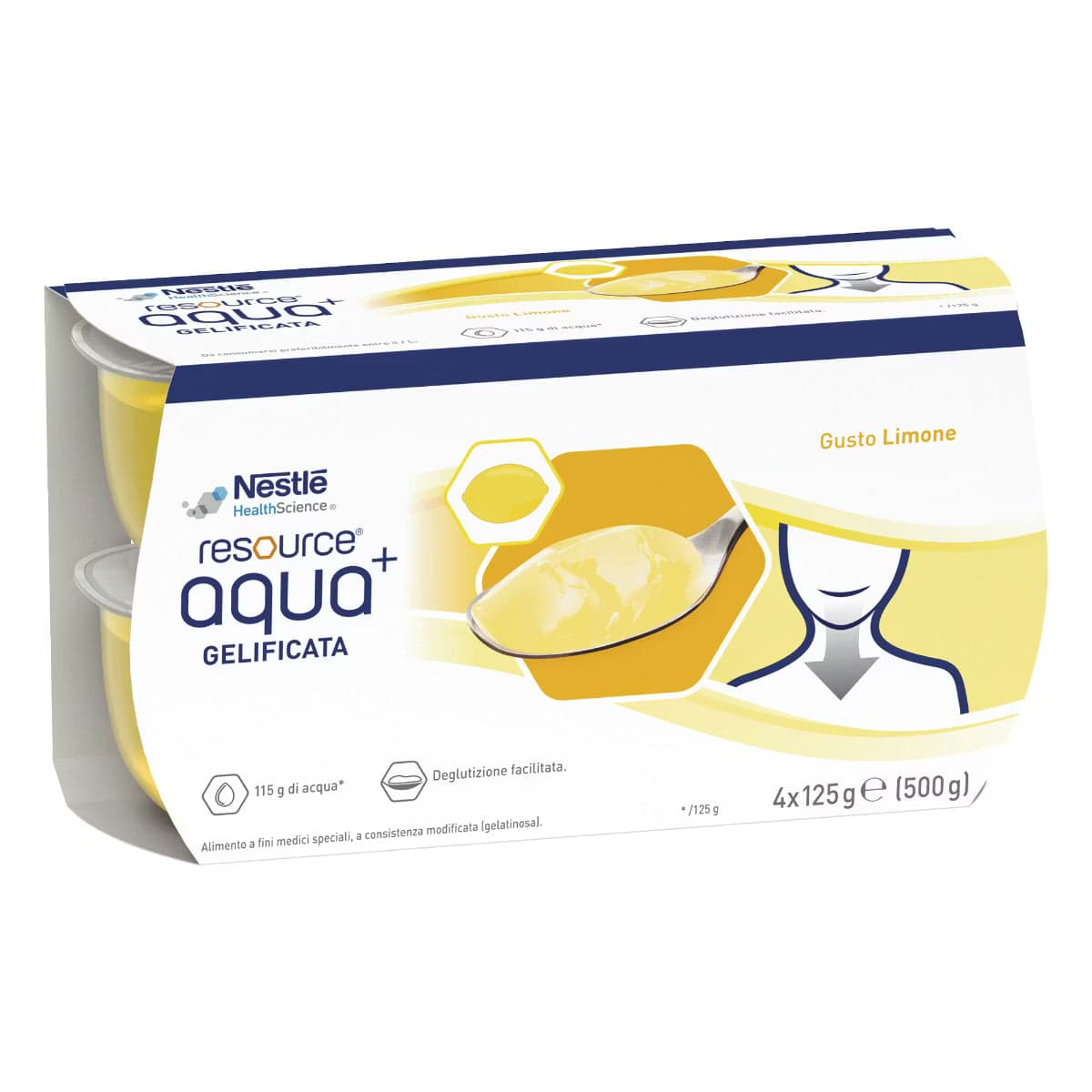 Resource Aqua+ Limón – 4 x 125 g