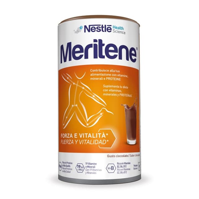 Meritene Chocolate – Vitamina B6 0,80 mg + Hierro – 270 g en polvo