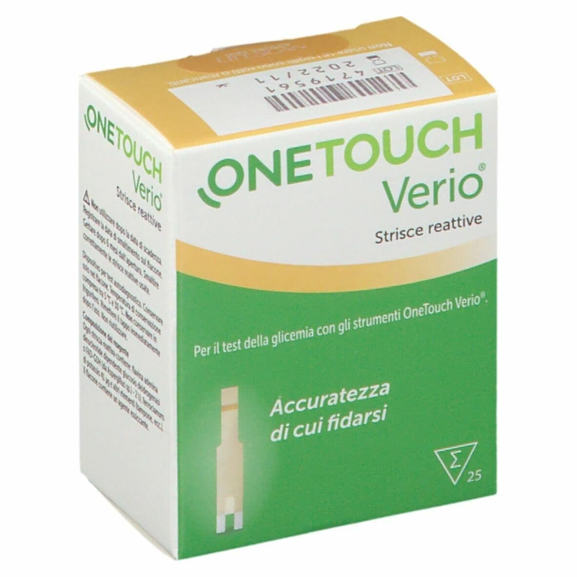 OneTouch Verio Tiras Reactivas – 25 unidades