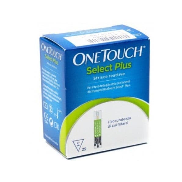 OneTouch Select Plus Tiras Reactivas – 25 unidades