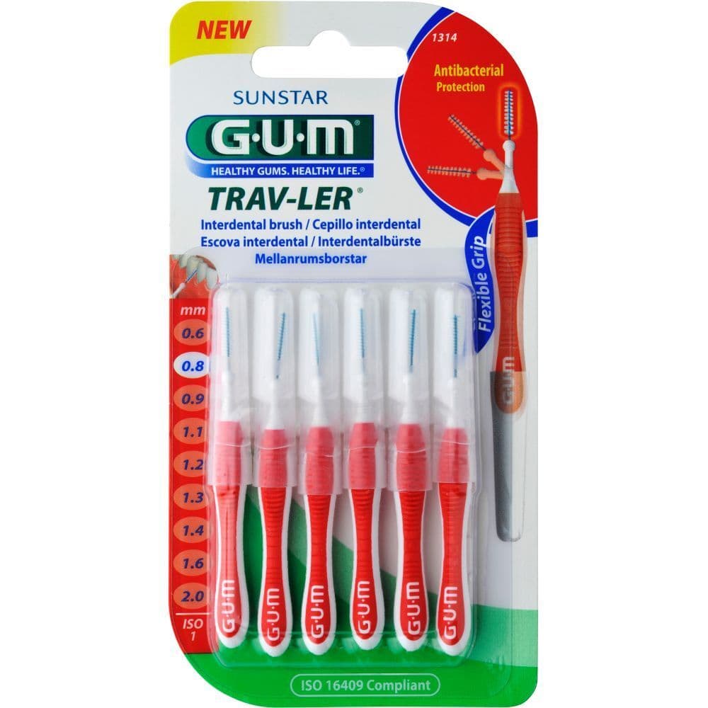 GUM Trav-Ler Cepillo Interdental 0,8 mm – Pro
