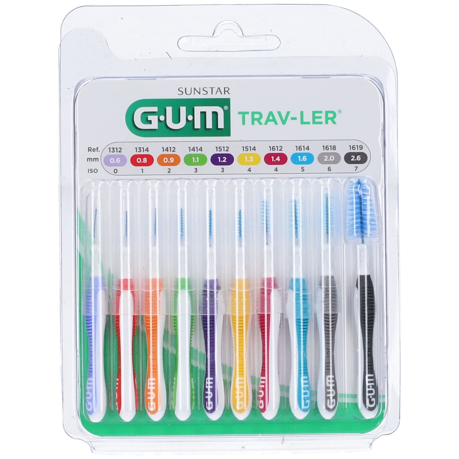 GUM TRAV-LER Cepillos Interdentales – Pack de 10 unidades