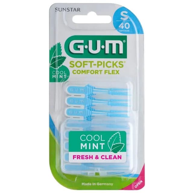 GUM SOFT PICK MINT Cepillos Interdentales Talla S – 40 unidades