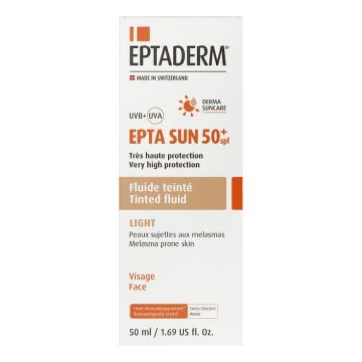 Epta SUN SPF 50+ Crema Color – 50 ml