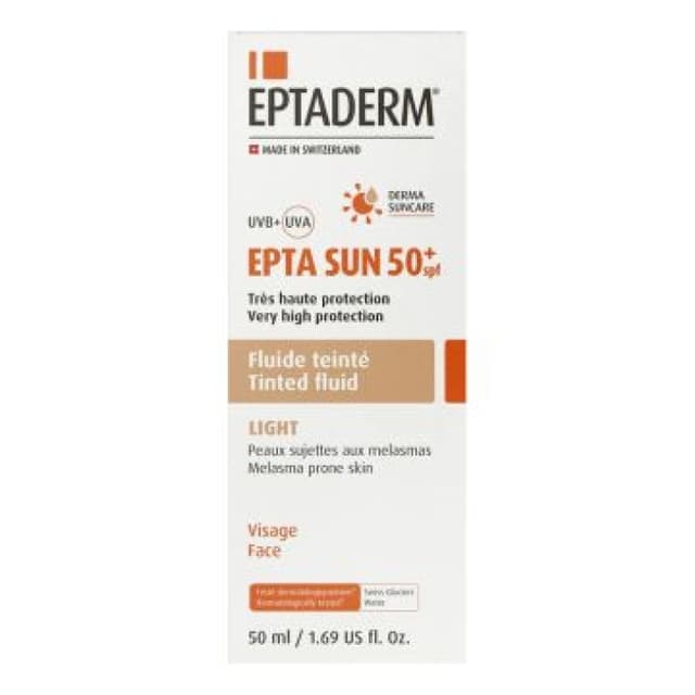 Epta SUN SPF 50+ Crema Color – 50 ml