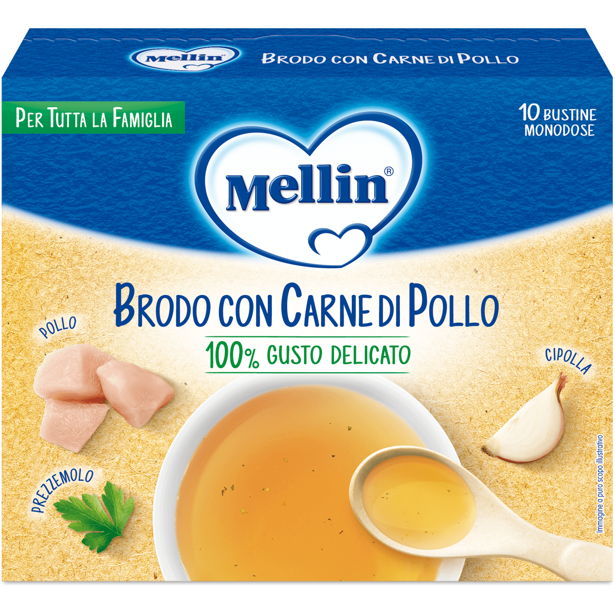 Mellin Caldo de Pollo y Verduras – 10 porciones