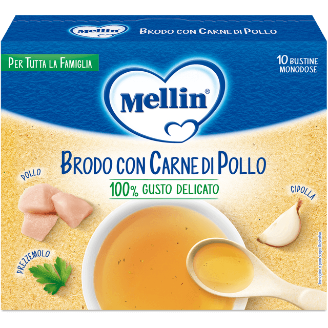 Mellin Caldo de Pollo y Verduras – 10 porciones