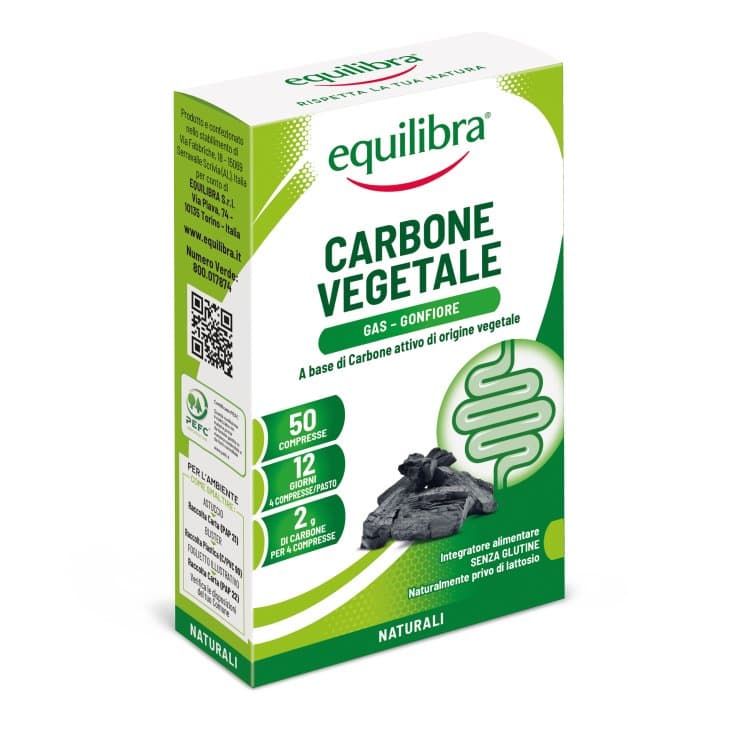 Equilibra Carbón Vegetal – 50 comprimidos