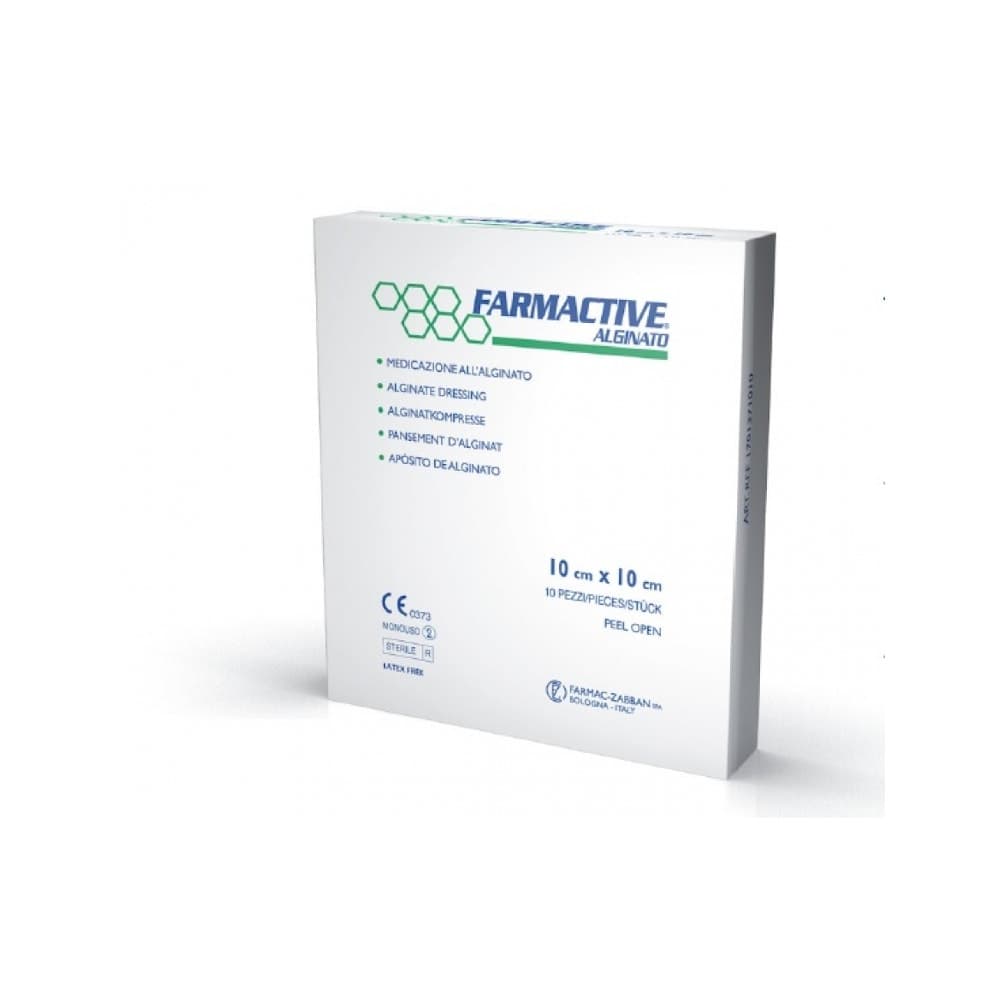 Farmactive Alginato Compresas – 10 unidades 10×10 cm