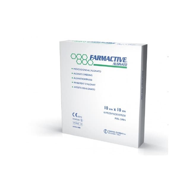 Farmactive Alginato Compresas – 10 unidades 10×10 cm