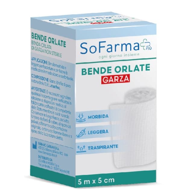 SF+ Orlata Venda de Gasa con Orillo – 500 x 5 cm