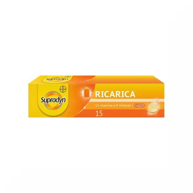Supradyn Ricarica – Multivitaminas y minerales – 15 comprimidos efervescentes