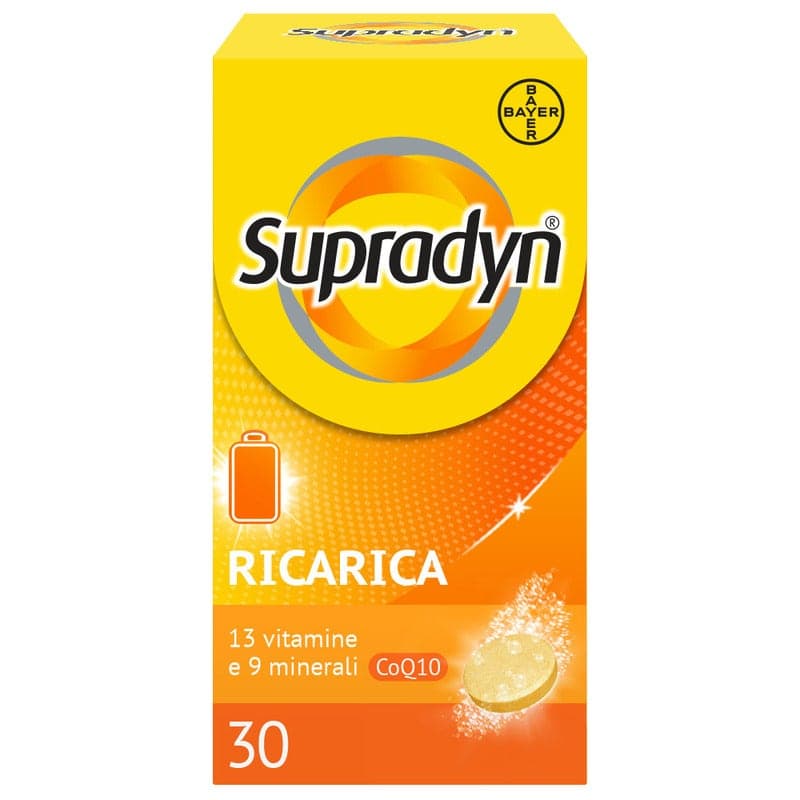 Supradyn Ricarica – Complejo de vitamina B + vitamina C – 30 comprimidos efervescentes